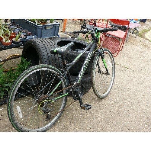 447 - A CARRERA ABYSS MOUNTAIN TRACK BIKE IN GREEN & BLACK