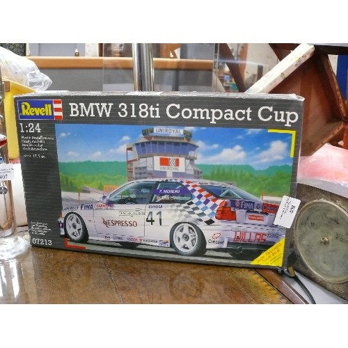 408 - REVELL BMW 318TI COMPACT CUP MODEL KIT APPEARS NEW