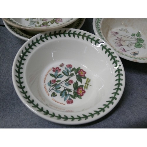 134C - PORTMEIRION BOTANIC GARDEN 9 DESSERT BOWLS AND 2 CEREAL BOWLS