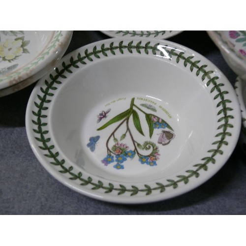 134C - PORTMEIRION BOTANIC GARDEN 9 DESSERT BOWLS AND 2 CEREAL BOWLS