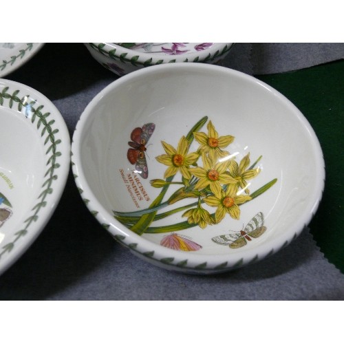 134C - PORTMEIRION BOTANIC GARDEN 9 DESSERT BOWLS AND 2 CEREAL BOWLS