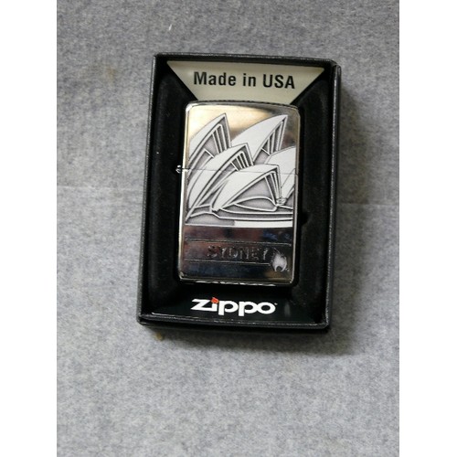 56 - A VINTAGE EARLY ZIPPO LGHTER SOLID BRASS SYDNEY E 16 JUN 2016