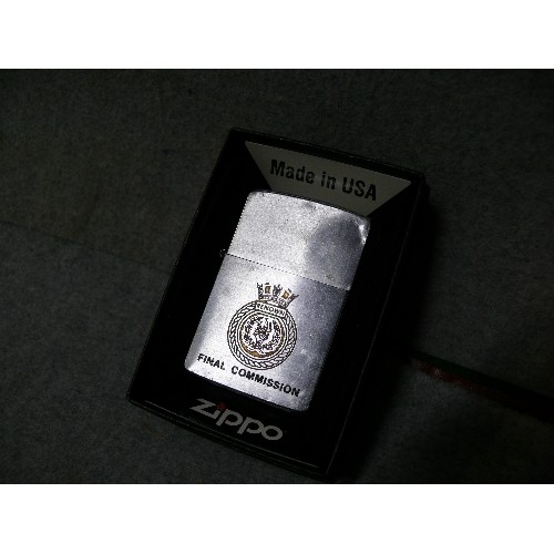 46 - A EARLY ZIPPO LIGHTER RENOWN FINAL COMMISSION A. IX