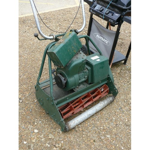 474 - VINTAGE WIDE BLADE PETROL MOWER - 60CM BLADE