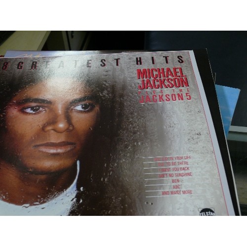 134B - LARGE QUANTITY OF LP VINYL ALBUMS INC MICHAEL JACKSON, DIANA ROSS, ELTON JOHN, LEO SAYER, SOUTH PACI... 