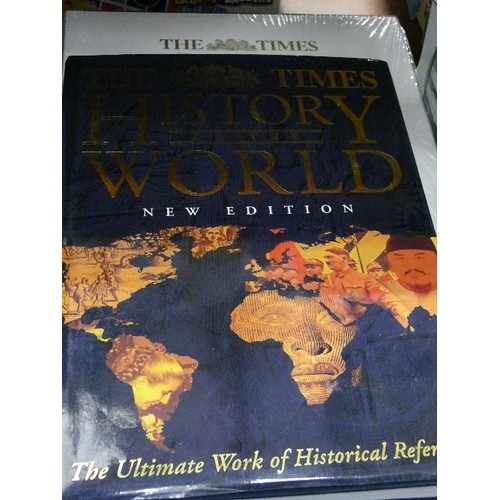 315 - A SELECTION OF THE TIMES ATLAS AND HISTORY OF THE WORLD COFFEE TABLE BOOKS PLUS ROY STRONG THE SPIRI... 