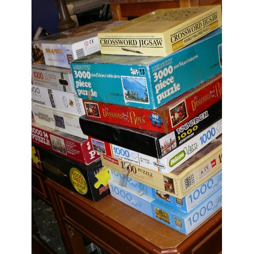 322 - 14 VARIOUS BOXED JIGSAW PUZZLES