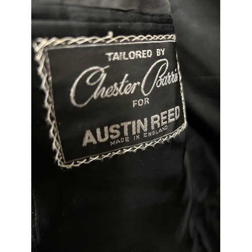 542 - A VINTAGE PINSTRIPE JACKET BY CHESTER BARRIE FOR AUSTIN REED