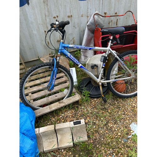 470 - TYPHOON MOUNTAIN BIKE IN BLUE & SILVER