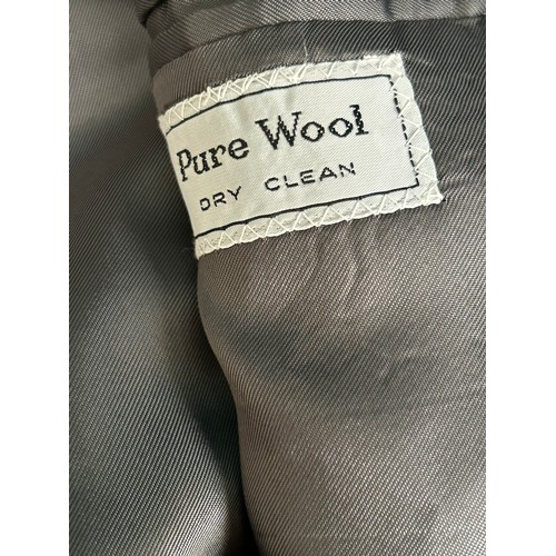 339 - A very good quality vintage Aquascutum at Harrods classic gents herringbone tweed wool over coat,  -... 