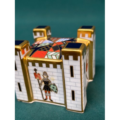 13 - Royal Crown Derby paperweight Treasures of Childhood Fort, 2003 - 5.5 cm high, good condition