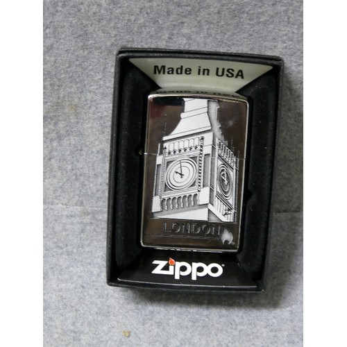 55 - A VINTAGE EARLY ZIPPO LIGHTER SOLID BRASS LONDON H 16  AUG 2016