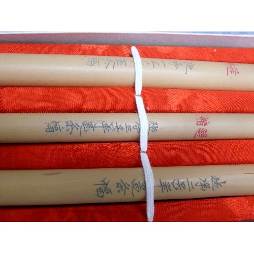 108 - A BOXED SET OF ORIGINAL CHINESE WRITING BRUSHES