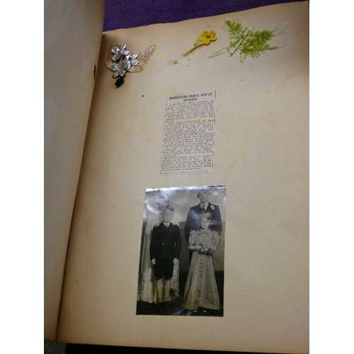 210 - 2 1930'S/40'S SCRAPBOOKS PLUS ONE OTHER