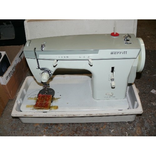 368 - A VINTAGE SEWING MACHINE BY MERRIT