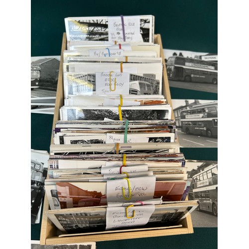 243 - BUS / EASTERN COUNTIES INTEREST. A SUPERB COLLECTION OF APPROXIMATELY 1000 ORIGINAL PHOTOGRAPHS IN B... 