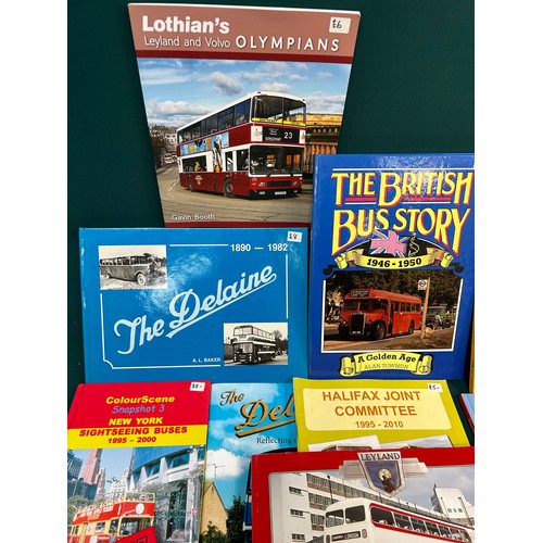 246 - Bus & Coach interest: 15 hardback and softback books in good condition including 