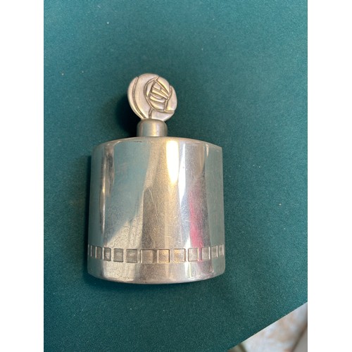 296 - A collection of Pewter & Stainless Steel Hip or Spirit Flasks - 13 in total, to include Parachute Re... 