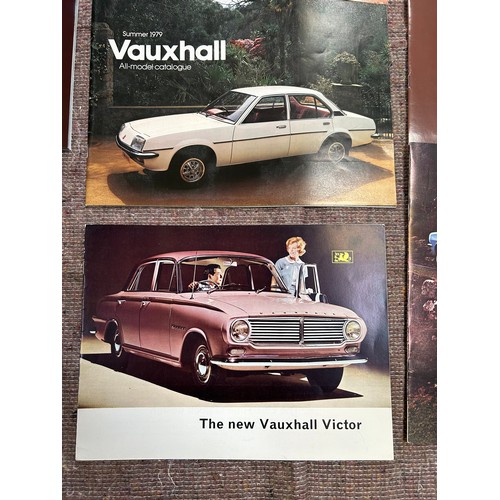 259 - Automobilia Ephemera: Vauxhall 20 X Car Brochures from the 1960's onwards including  Vauxhall Cresta... 