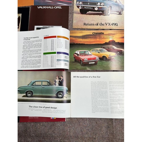 259 - Automobilia Ephemera: Vauxhall 20 X Car Brochures from the 1960's onwards including  Vauxhall Cresta... 