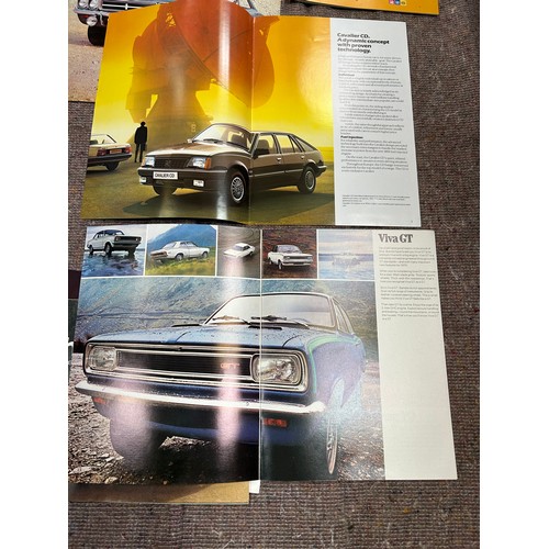 259 - Automobilia Ephemera: Vauxhall 20 X Car Brochures from the 1960's onwards including  Vauxhall Cresta... 