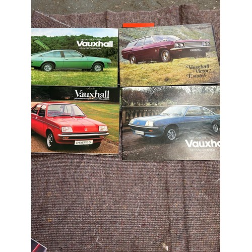 259 - Automobilia Ephemera: Vauxhall 20 X Car Brochures from the 1960's onwards including  Vauxhall Cresta... 