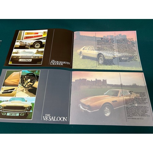 251 - Automobilia Ephemera: Aston Martin 2 X Car Brochures for The V8 Saloon, V8 Vantage, V8 Volante, 1970... 