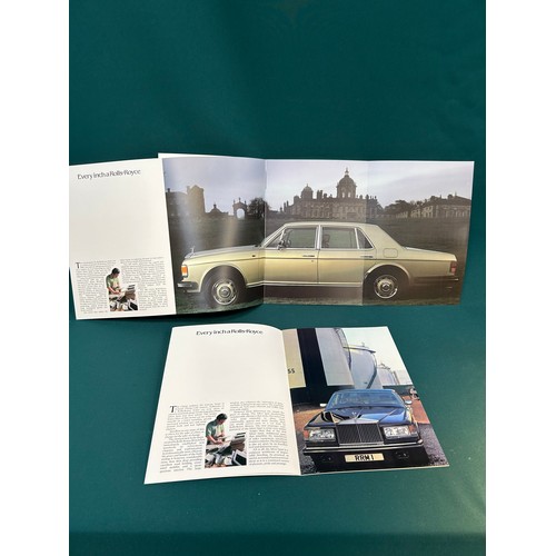 252 - Automobilia Ephemera: Rolls Royce 2 X Car Brochures for Silver Spirit 1980 and Silver Spur 1980. Bot... 