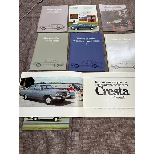 257 - Automobilia Ephemera: Mercedes-Benz 6 X Car Brochures for 240TD, 300TD, 200T, 230TE, 280TE 1982, 230... 