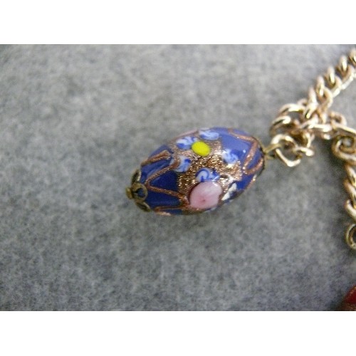 17 - FABERGE STYLE EGG BRACELET