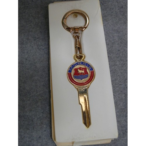 41 - AN 18KT GOLD PLATED CAR KEY AND A 1937 FARTHING PEN KNIFE