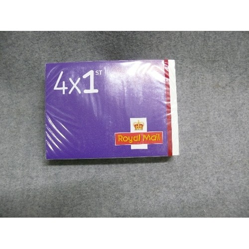 56 - SEALED PACK OF 50 BOOKS OF 4 X 1ST CLASS STAMPS (200 IN TOTAL). RETAIL £270 GUARANTEED GENUINE