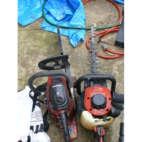 483 - PETROL CHAINSAW AND HEDGE TRIMMER