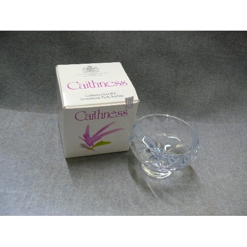 67 - CAITHNESS, GLASS AND CRYSTAL HAND MADE BOWL WITH BOX