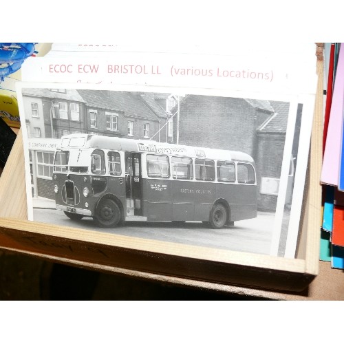 250 - BUS / EASTERN COUNTIES INTEREST. A SUPERB COLLECTION OF APPROXIMATELY 250 ORIGINAL PHOTOGRAPHS IN BL... 