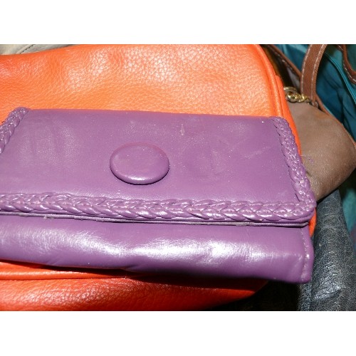 269 - A LARGE SELECTION OF VARIOUS LADIES HANDBAGS SOME LEATHER