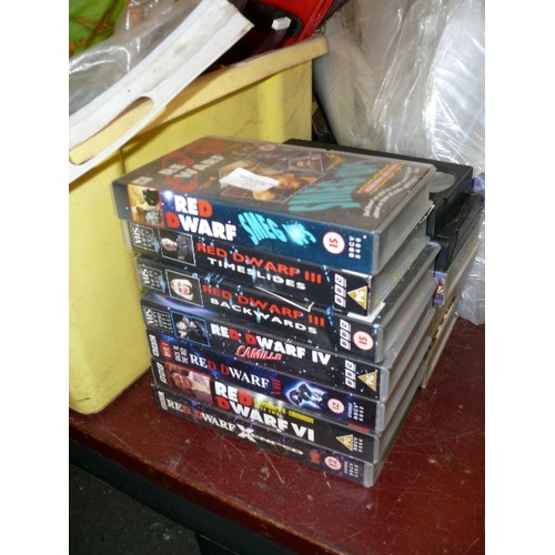 277 - A SELECTION OF VHS VIDEOS TO INCLUDE RED DWARF AND ADULT COMEDY