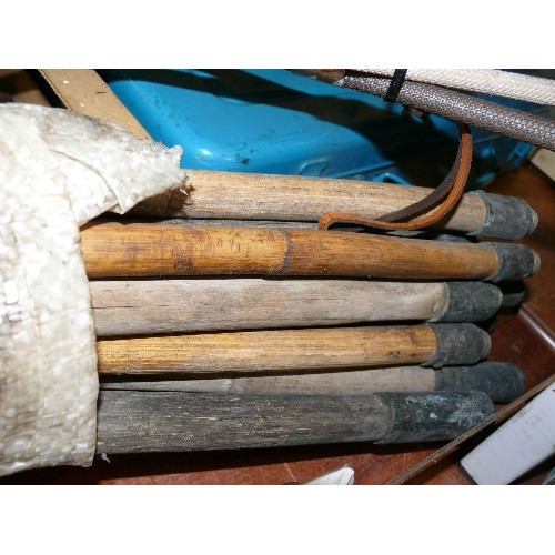 334 - 10 OLD DRAIN RODS