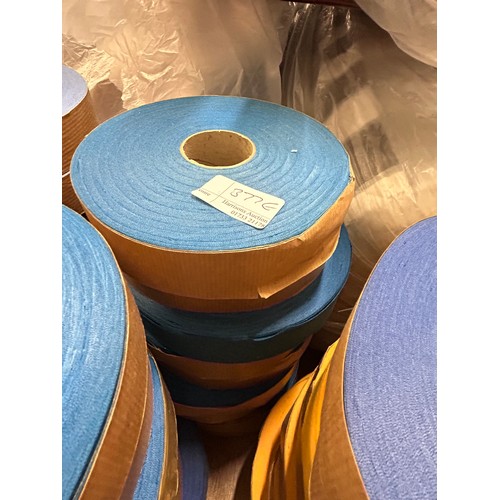 377E - 10 X ROLLS OF BLUE BIAS BINDING TAPE - AS NEW