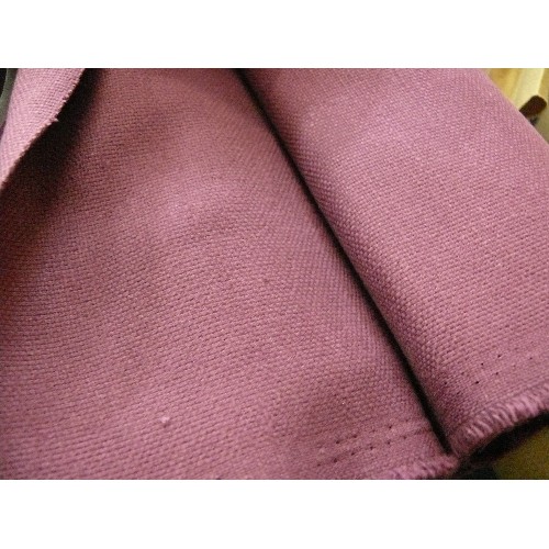 381 - 2 PART ROLLS OF  100% COTTON FABRIC IN AUBERGINE