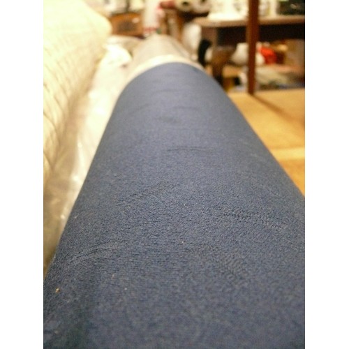 387D - ROLL OF  BLUE FOAM BACKED FABRIC