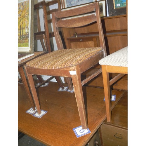 448 - MID CENTURY TEAK SINGLE CHAIR