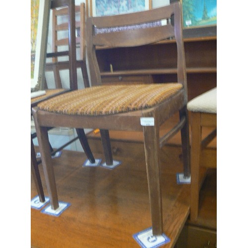 448 - MID CENTURY TEAK SINGLE CHAIR