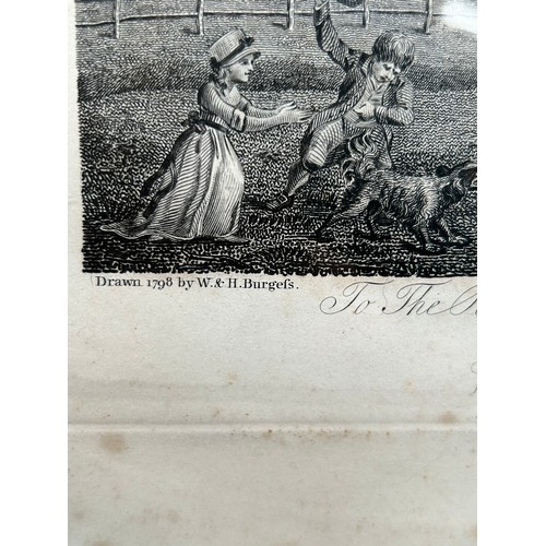 149 - Local Interest, South Lincolnshire. 4 X Early 19th Century engravings by William Burgess of Tydd St ... 