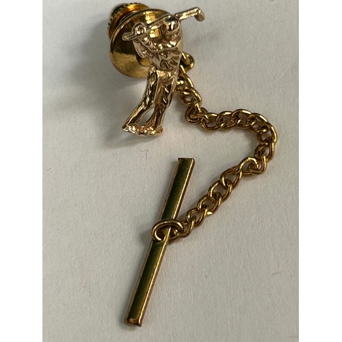 94 - A 9ct Gold Golfing tie pin