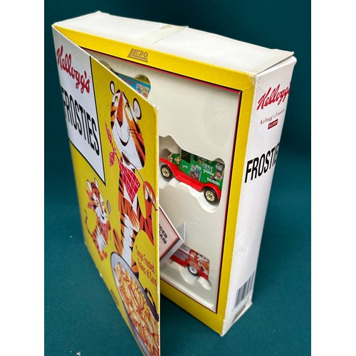 241 - Kellogg's advertising box with contents of 4 delivery vehicles by Lledo