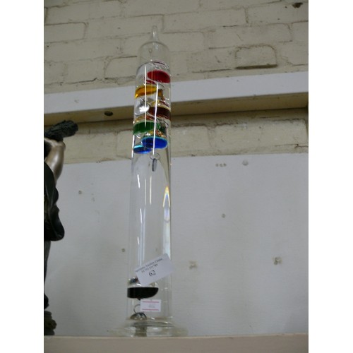 62 - LARGE GALILEO GLASS THERMOMETER