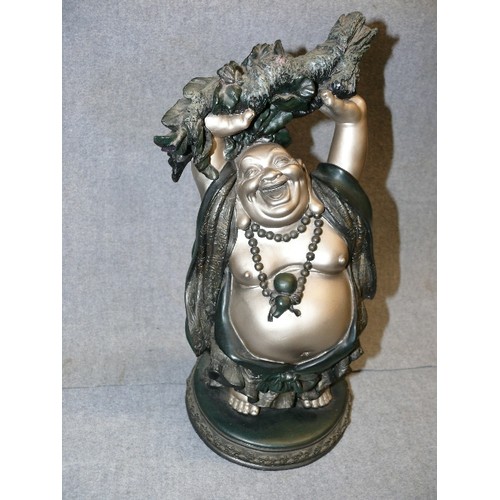 63 - LAUGHING BUDDHA. RESIN.