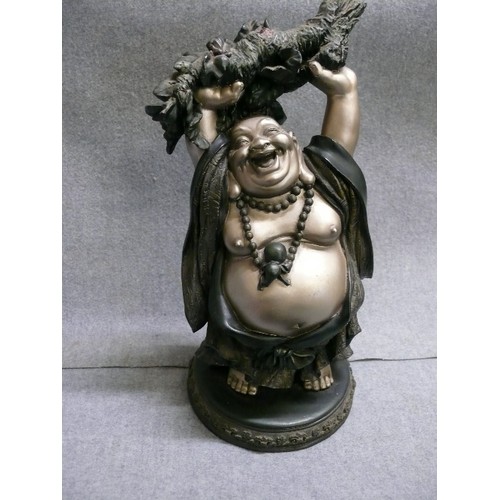 63 - LAUGHING BUDDHA. RESIN.