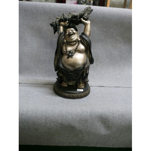 63 - LAUGHING BUDDHA. RESIN.